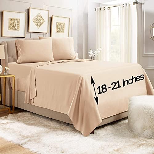 Empyrean Extra Deep Pocket Fitted Sheet - 110 GSM Set of 4 Extra Deep