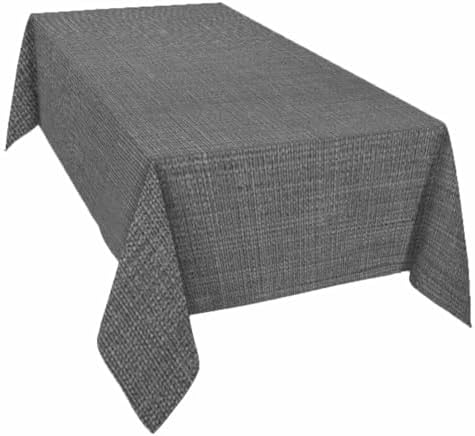 Vintage Dark Gray Rectangle Tablecloth Waterproof & Stainproof