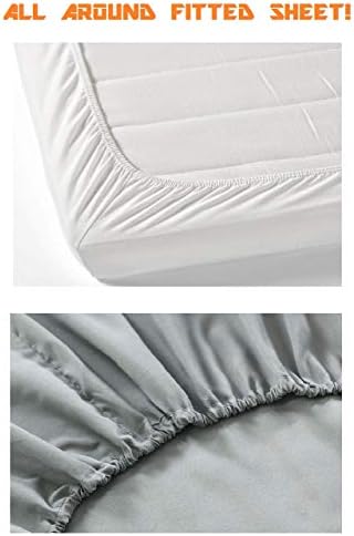 Fitted Sheet Queen Taupe - Soft Silky Satin Bed Sheet - Wrinkle Free