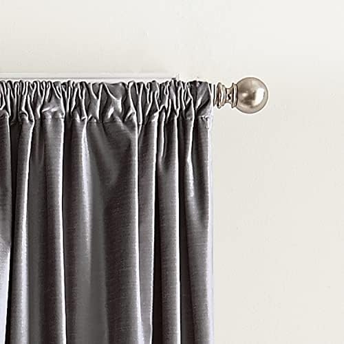 DKNY Curtains Modern Knotted Velvet Lined Curtain Panel Pair, 108"