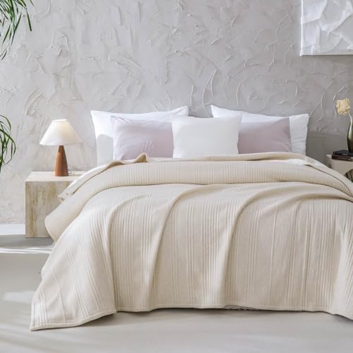 meadow park Super Soft Cotton Heathered Jersey Bed Blanket for Couch