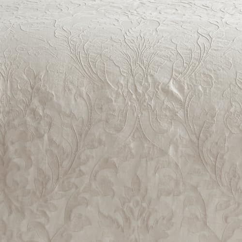 Levtex Home - Alessio Beige Duvet Cover Set - Full/Queen Duvet Cover