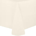 Ultimate Textile 54 x 96-Inch Oval Faux Burlap Tablecloth, Ivory