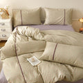 Mushroom Duvet Cover Set Queen Washed Cotton Boho Queen Comforter