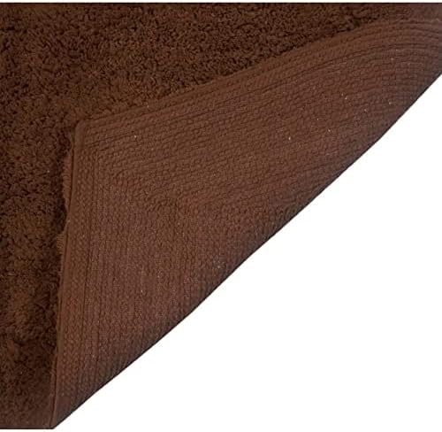 Luxurious 100% Absorbent Cotton Bath Rugs for Bathroom Set of 3