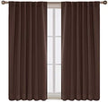 Back Tab and Rod Pocket Blackout Curtains for Bedroom - Thermal