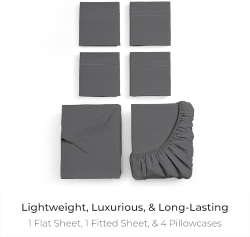Mellanni King Sheet Set - 6-Piece Iconic Collection Bedding