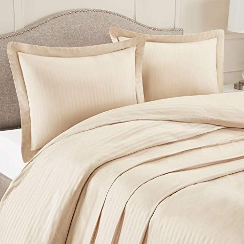 Striped Duvet Cover 100% Pure Cotton 3 Piece Duvet Cover Set with