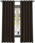 Fcosie 50 W x 120 L Inch Natural Linen Blended Curtains with Blackout