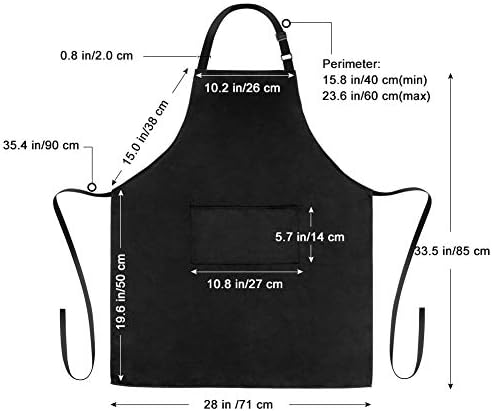 Jubatus 12 Pack Bib Aprons with 2 Pockets Cooking Chef Kitchen Apron
