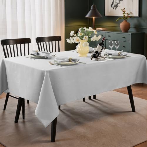 SASTYBALE Rectangle Tablecloth 60 x 120 Inch Gray Tablecloth