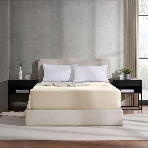 Nestl Extra Deep Pocket Twin XL Fitted Sheet, Dorm College Bottom