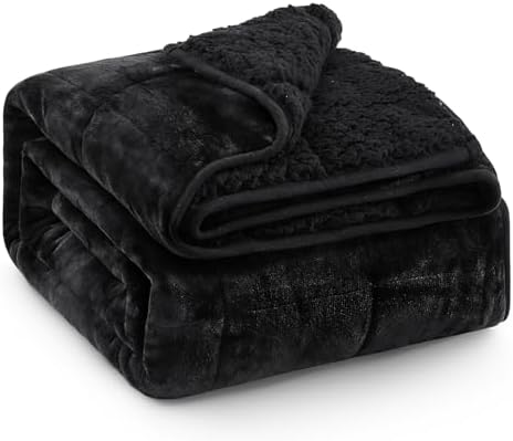 Ultra Soft Sherpa Weighted Blanket for Adults, 60"x80" 20lbs Heavy