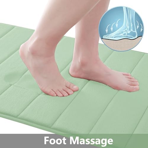 Buganda Meomry Foam Bathroom Mat and Toilet Rugs U-Shaped 4 Pieces, 2