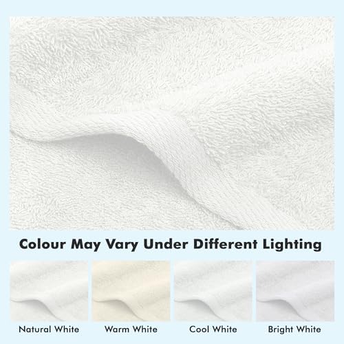 100% Ring Spun Cotton Hand Towels for Bathroom – 550 GSM Soft &