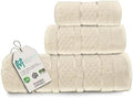 High-End Towel Set, 6 Piece, Warm Colors, Absorbent, Quick-Drying