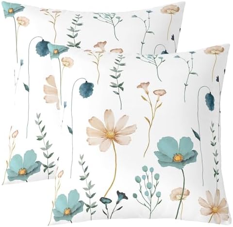 Erosebridal Minimalist Floral Decorative Pillow Covers Set of 2