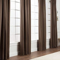 Chanasya Premium 2-Panel Solid Contemporary Room Darkening Curtains