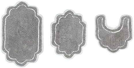 Home Weavers Allure Collection 100% Cotton Tufted Bathroom Rug, Soft
