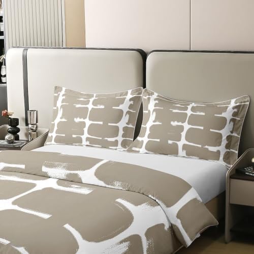 Feelyou Kids Geometric Duvet Cover 100% Cotton King Size
