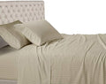 Royal Hotel Full Sheets Set, 600 Thread Count Cotton Stripe Sateen
