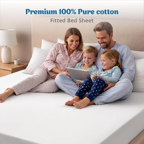 Queen Fitted Sheet Only (60" x 80") - Extra Deep Pocket Fits 26"-28"