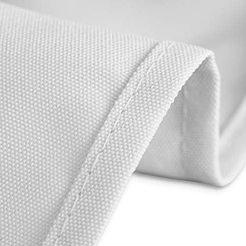LinenTablecloth 70-Inch Square Polyester Tablecloth Silver