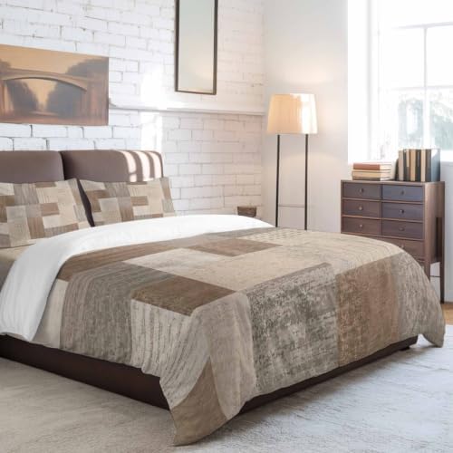 Boho Modern Aesthetic Full Duvet Cover Set - 4 Pcs Comforter Cover