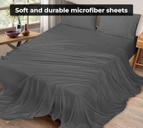 Royale Linens 2 Pack Bulk Flat Sheet Set - Top Sheets - Soft 1800