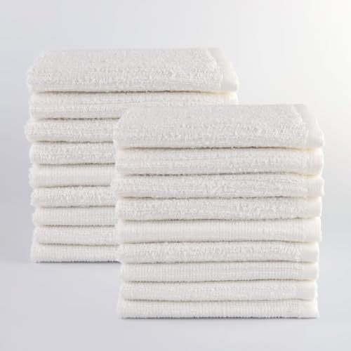 18-Piece Kitchen Bar Mop Dishcloth Set, White