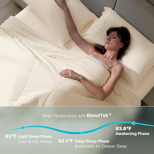 Breescape Cooling Comforter Set - Ultra Comfort 4pcs with Queen Size