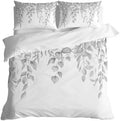 3 Pieces Duvet Cover Farmhouses Watercolor Eucalyptus Leaf Luxury Soft