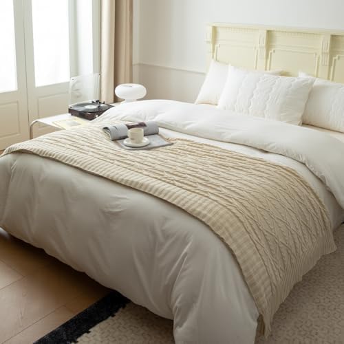 Youlan Home Rose Red Blanket Fashion Woven Chenille Knitted Blanket