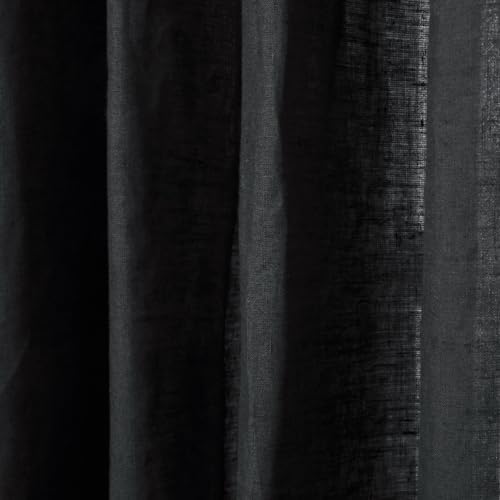 ChadMade Pure Linen Sheer Curtain Light Filtering - 26 x 108 Inch