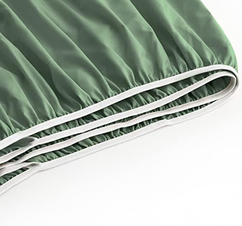 Manyshofu Sage Green Cal King Extra Deep Fitted Sheet, 24 Inch Pocket