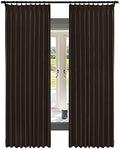 Fcosie Linen Blackout Curtains 120 Inches Extra Long Pinch Pleated