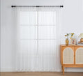 PI Sheer Curtain 108 Inches Long,Light Window Drapery Soft Airy Voile
