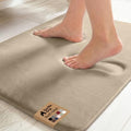 GORILLA GRIP® Memory Foam Bath Rug for Bathroom, 24x17 Taupe