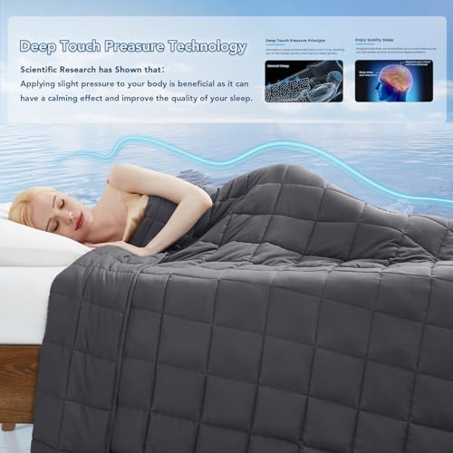Topcee Weighted Blanket for Adults (25 lbs, 60" x 80") Queen Size Soft