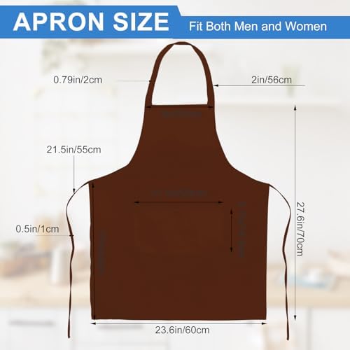 Jeffbaubl 12 Pack Bib Apron,Aprons Bulk,Unisex Plain Aprons with 2