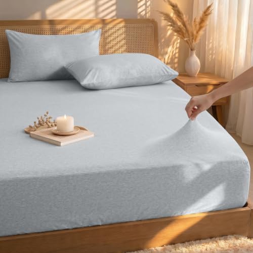 Utopia Bedding King Fitted Sheet Only – Jersey Knit Cotton, Stretchy