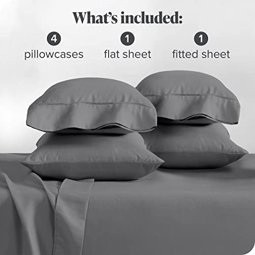 Soft King Size Sheet Set 6 Piece Brushed Egyptian Cotton 1000 Thread