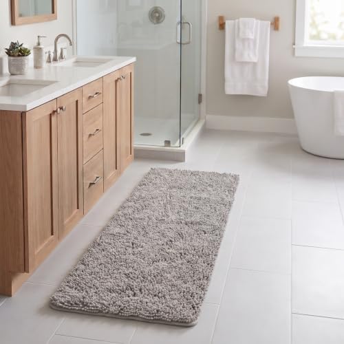 Bath Mat - 58x24-Inch Bathroom Runner with Non-Slip Backing