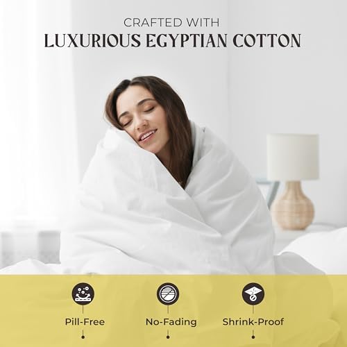 Mayfair Linen 100% Pure Egyptian Cotton Sheet King Size - Luxury 1000