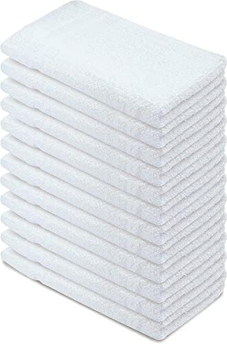 Basic Hand Towels 16x26 Inches – Pack of 12 – White Color – Soft and