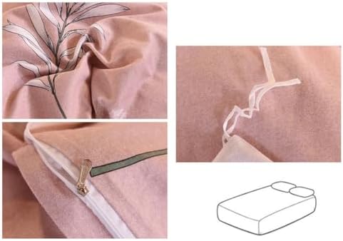 Cotton Floral Duvet Cover Queen Size Botanical Flower Comforter Covers