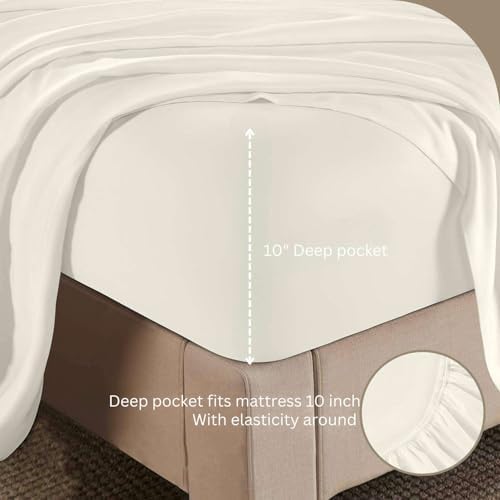 Luxury 4 Piece 3/4 Full Bunk Sheet Set, Ultra Soft Microfiber Sheets