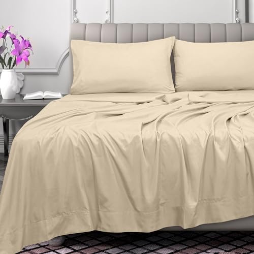Royale Linens 300 Thread Count 100% Cotton California King Flat Sheet