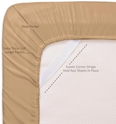 Full Size Sheet Sets - Breathable Luxury Sheets with Full Elastic &