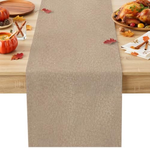 Beige Table Runner 108 Inch Long Dresser Scarves Linen Tablerunners